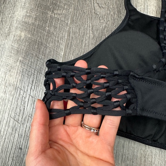 VS Black High Neck Swim Top - Picture 6 of 10